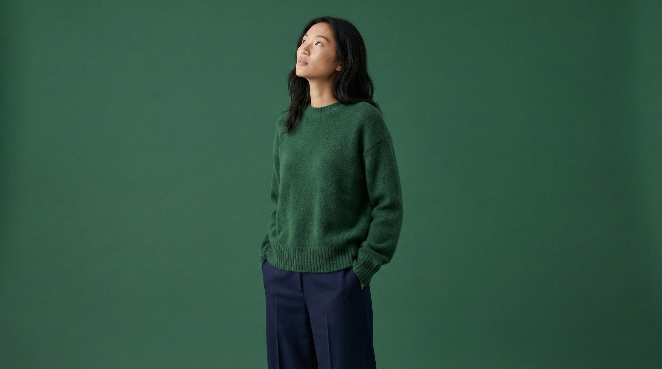 Classic Cashmere Crewneck Sweater - Image 1